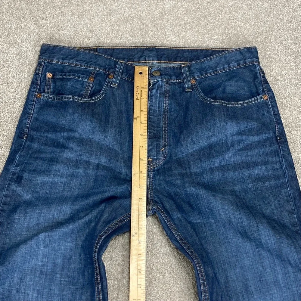 Levi's 527 Slim Bootcut Jeans Mens Sz 36x34 Dark Wash Blue Casual Everyday Denim